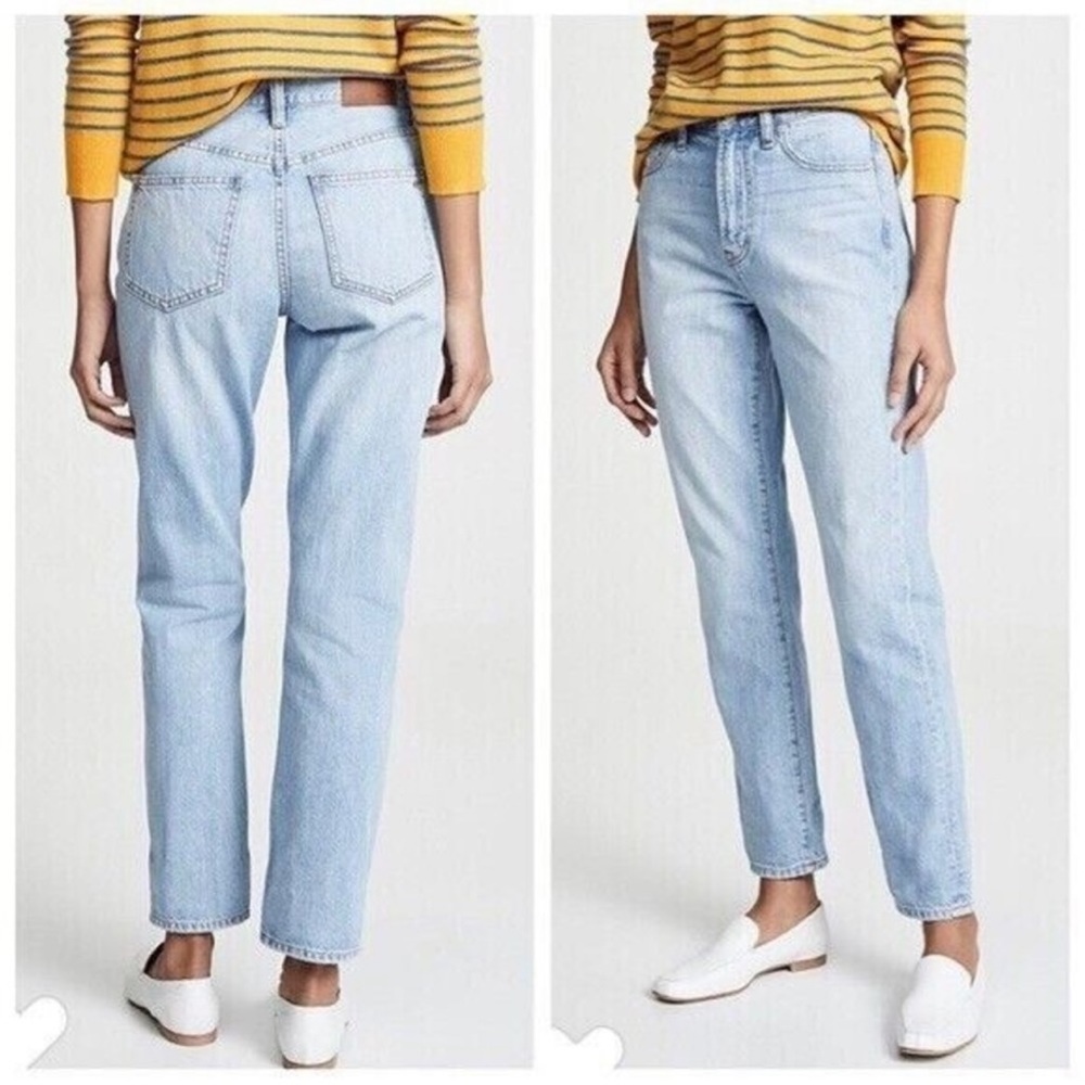 Madewell The Perfect Vintage Jean High Rise Light Wash Straight Leg 26